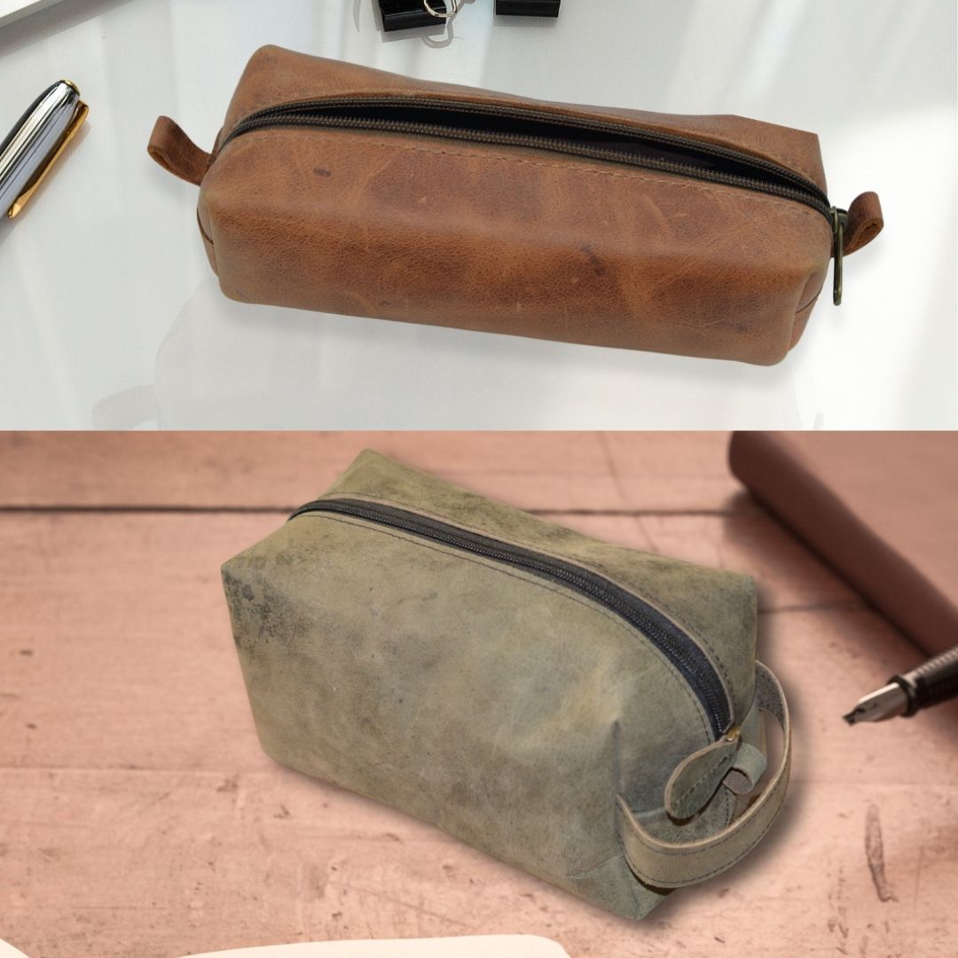 Leather Toiletry Bag